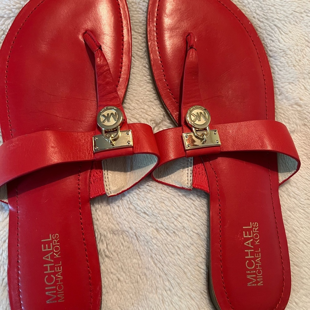 Michael Kors Bold Red Sandals